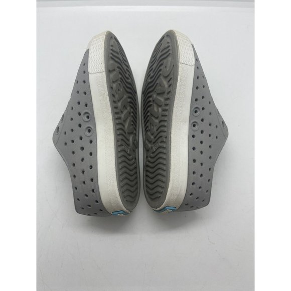 Native Jefferson Shoes Gray Slip On Water Sandals Sz C 6 Toddler Little Boy Girl - Picture 6 of 7